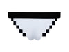 Pixel Classic Pong White Bikini Bottom