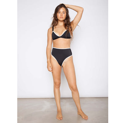 Pixel Darth Bather Black Hi Rise Bikini Bottom