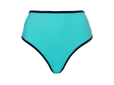 Maison Pixel Meeseeks Teal Hi Rise Bikini Bottom